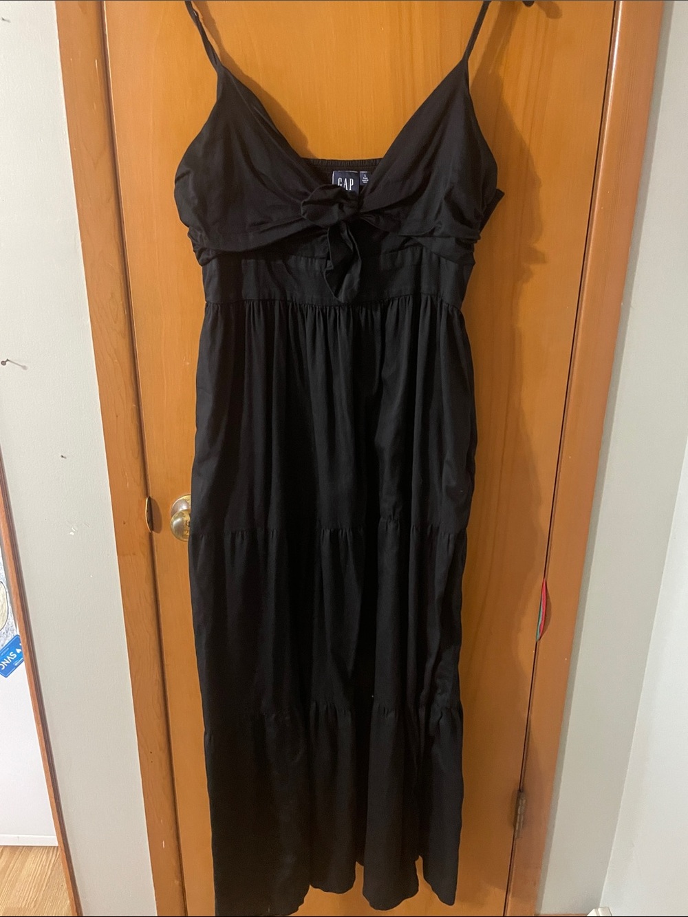 Gap black maxi sundress